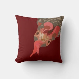 Barred-Rock Hen Cushion