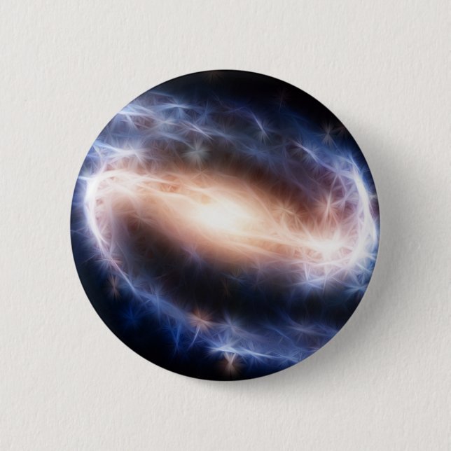 Barred Spiral Galaxy 6 Cm Round Badge (Front)