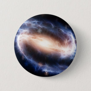 Barred Spiral Galaxy 6 Cm Round Badge