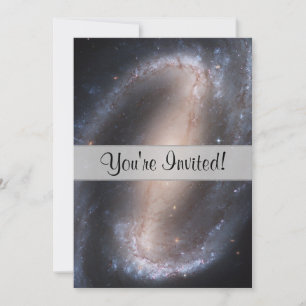 Barred Spiral Galaxy Invitation