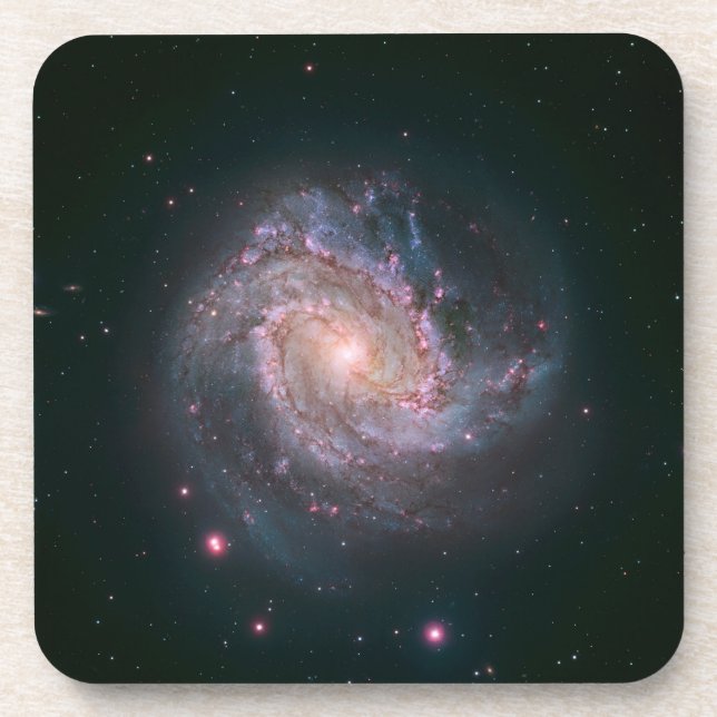 Barred Spiral Galaxy Messier 83. 2 Coaster (Front)