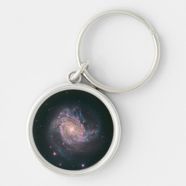 Barred Spiral Galaxy Messier 83. 2 Key Ring (Front)