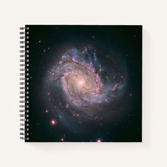 Barred Spiral Galaxy Messier 83. 2 Notebook (Front)