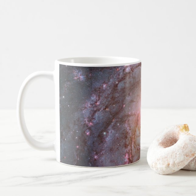 Barred Spiral Galaxy Messier 83. Coffee Mug (With Donut)