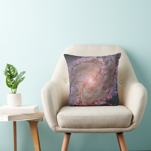 Barred Spiral Galaxy Messier 83. Cushion (Chair)