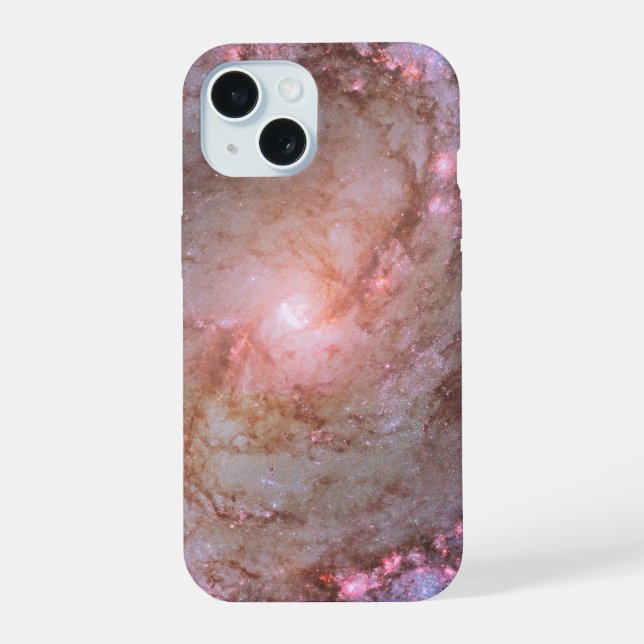 Barred Spiral Galaxy Messier 83. iPhone 15 Case (Back)