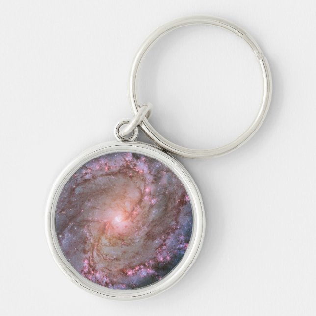 Barred Spiral Galaxy Messier 83. Key Ring (Front)