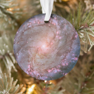 Barred Spiral Galaxy Messier 83. Ornament