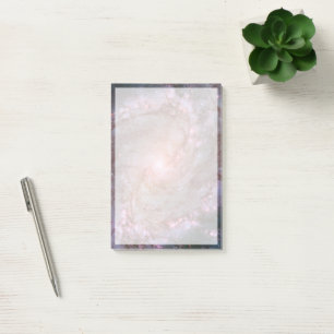 Barred Spiral Galaxy Messier 83. Post-it Notes