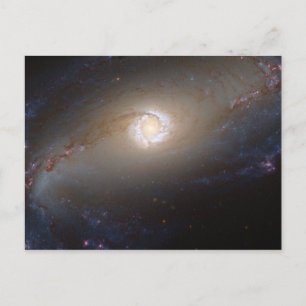Barred Spiral Galaxy NGC 1097 Space Postcard
