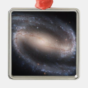 Barred Spiral Galaxy NGC 1300 Metal Ornament