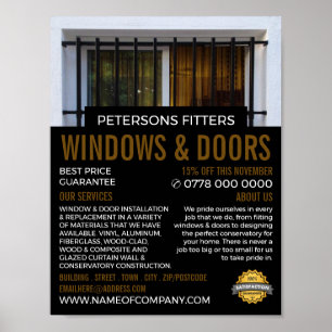 Barred Window, Window & Door Fitter Company Poster