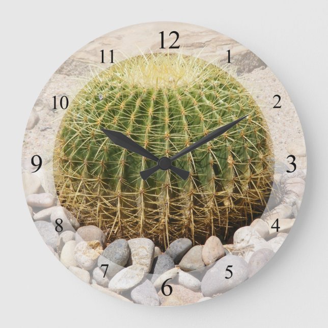 Barrel Cactus Clock (Front)
