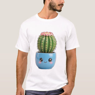 Barrel Cactus Kawaii Indoor Plant T-Shirt