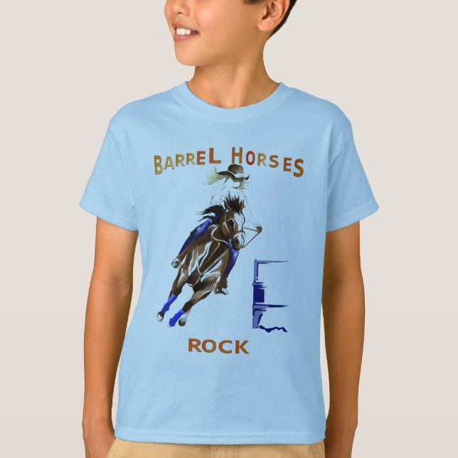 Barrel Horses Rock Shirts (Front)