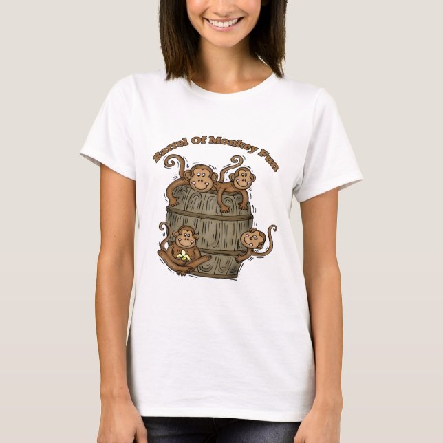 Barrel Of Monkey Fun T-Shirt (Front)