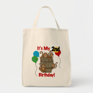 Barrel of Monkeys 2nd Birthday Tshirts and Gifts Tote Bag