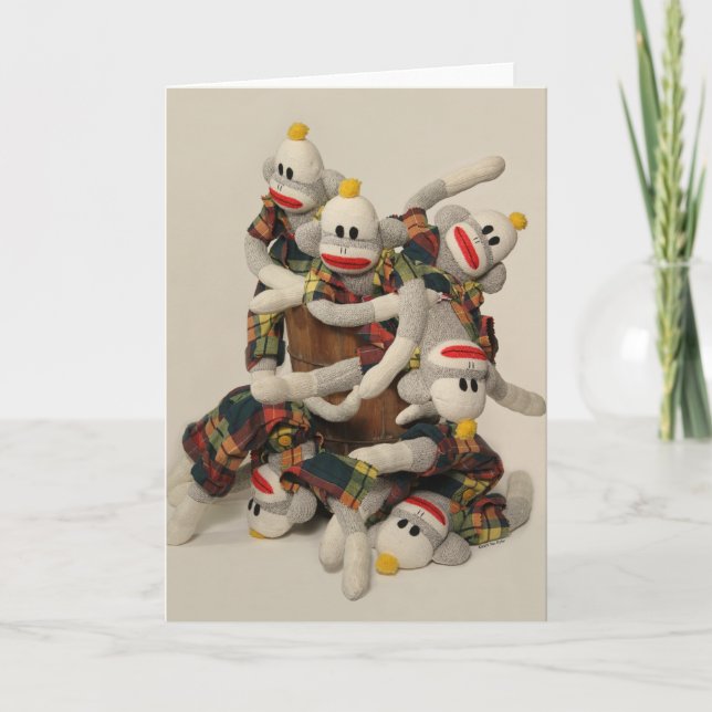 Barrel of Monkeys Blank Card (Front)