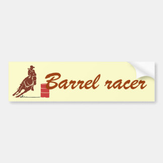 Barrel racer bumper sticker