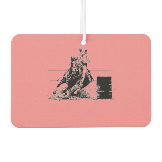 Barrel Racer Car Air Freshener (Front)