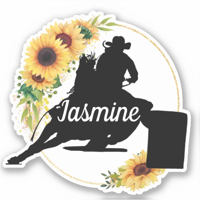 Barrel Racer Custom horse name (Front)