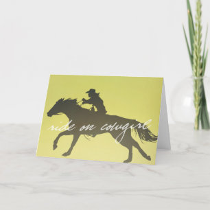 BARREL RACER Greeting Card