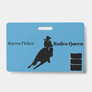 Barrel Racer ID Badge