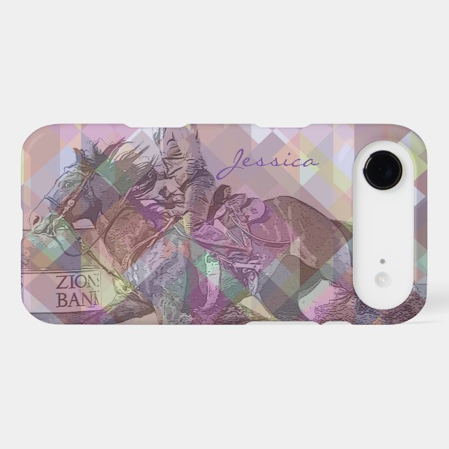 Barrel Racer II (pink violet geometric) Case-Mate iPhone Case (Back (Horizontal))