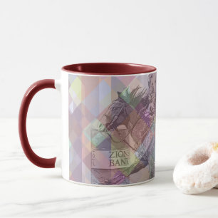 Barrel Racer II (pink violet geometric) Mug