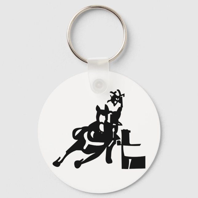 Barrel Racer Key Ring (Front)