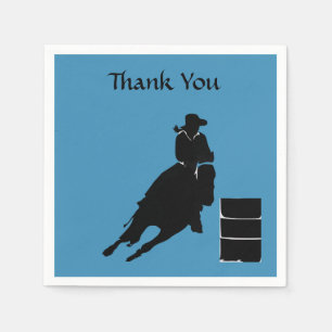 Barrel racer napkin