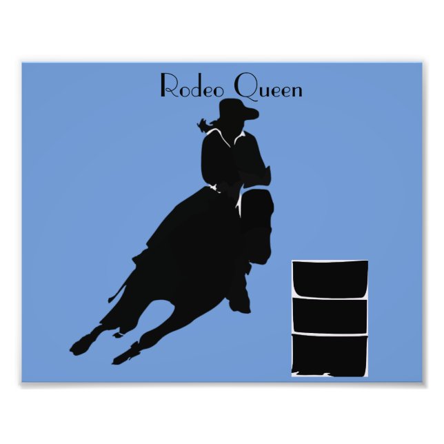 Barrel Racer Photo Print (Front)