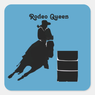 Barrel Racer   Square Sticker