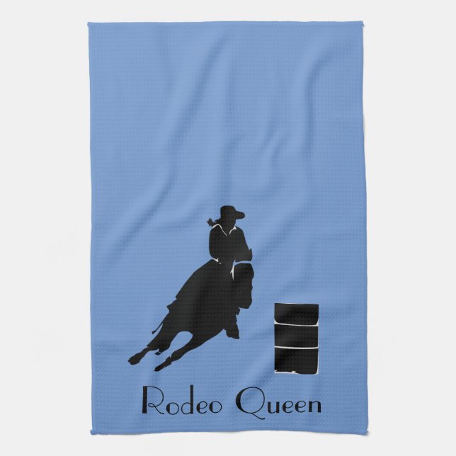 Barrel Racer  Tea Towel (Vertical)