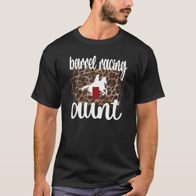 Barrel Racing Aunt Barrel Racing Auntie T-Shirt (Front)