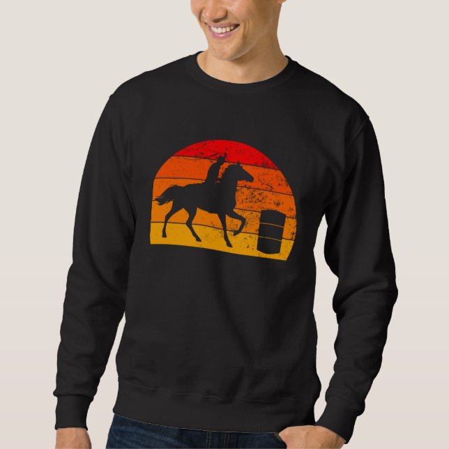 Barrel Racing Barrel Racer Horse Riding Rodeo Cowg Sweatshirt (Front)