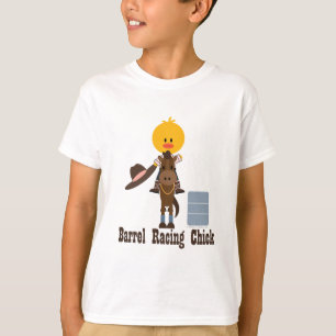 Barrel Racing Chick Kids Sweatshirt T-Shirt
