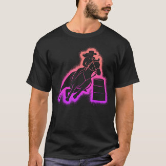 Barrel Racing Cowgirl Women Girls T-Shirt
