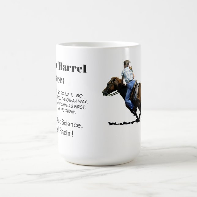 Barrel Racing - Girls - How to Barrel Race. Coffee Mug (Center)