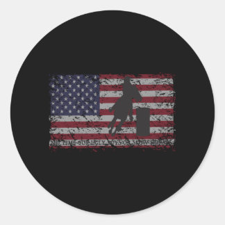Barrel Racing Horse Racing And Rodeo Classic Round Sticker