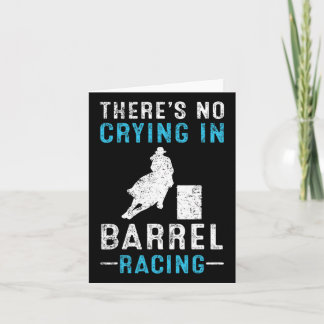 Barrel Racing Horseback Riding Vintage Gift  Card