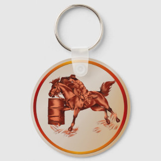 Barrel Racing -Keychain Key Ring