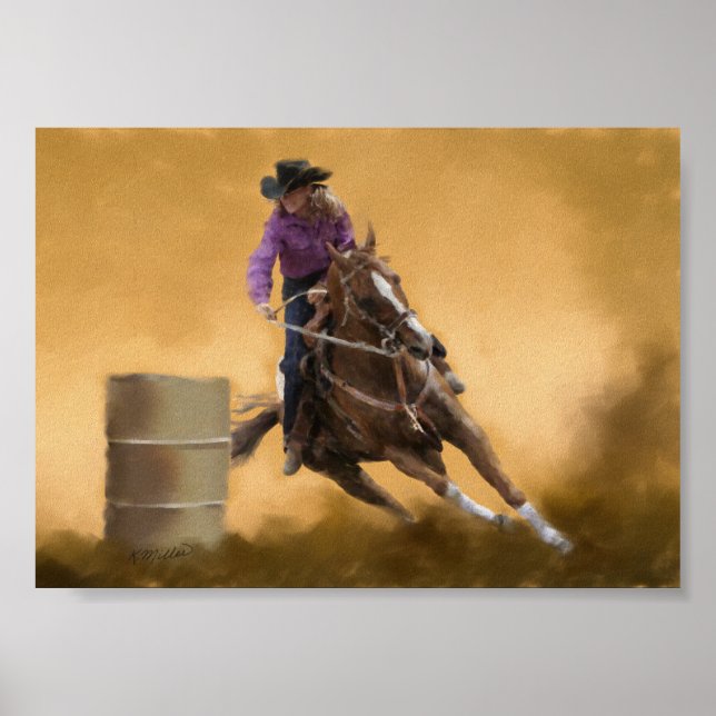 Barrel Racing Poster (Front)