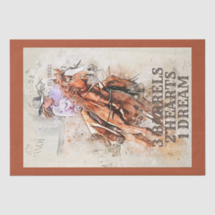 Barrel Racing Quote Tissue Paper