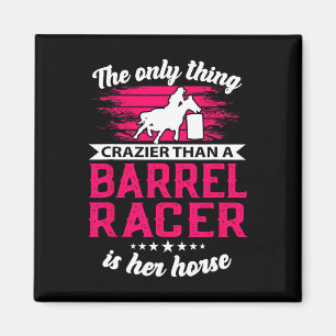 Barrel Racing Roping Horseback Riding Horse Rodeo Magnet