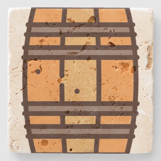 barrel stone coaster (Front)