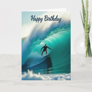 Barrel Wave Birthday Card