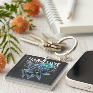 Barreleye Fish - Cyberpunk Deep Sea Predator Key Ring