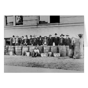 Barrels of Bootleg Liquor, 1922