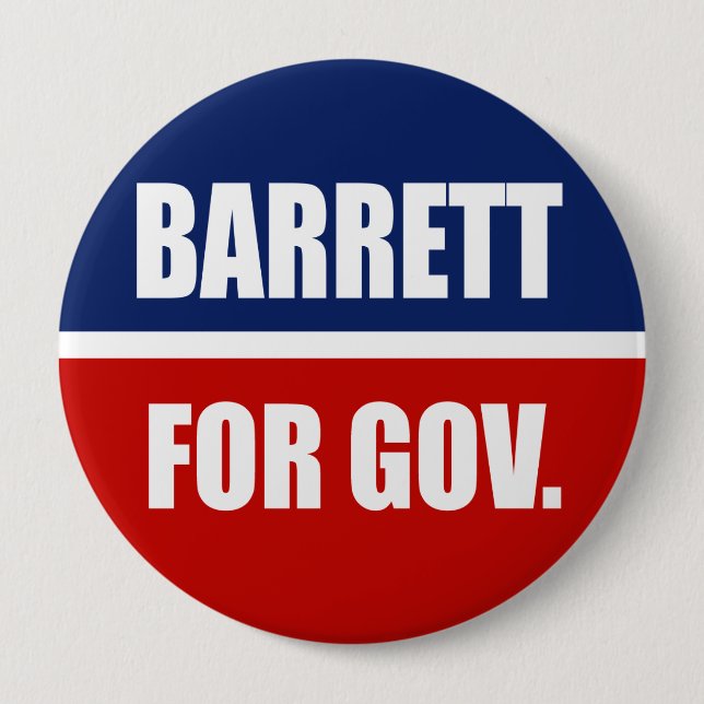BARRETT 2010 10 CM ROUND BADGE (Front)